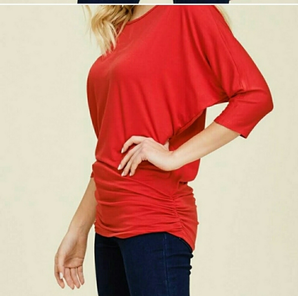 BOAT NECK STYLE TOP - Picture 2 of 3